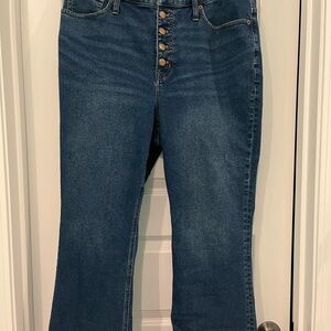 J. Crew Classic High-Rise Button-Fly Women's Jeans - Dark Blue